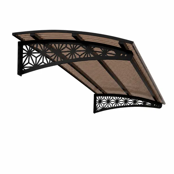 Lotus Pratik Sundurma — bronz panel, açılı görünüm
